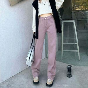 youthful lavender skater jeans   retro & chic streetwear 4184