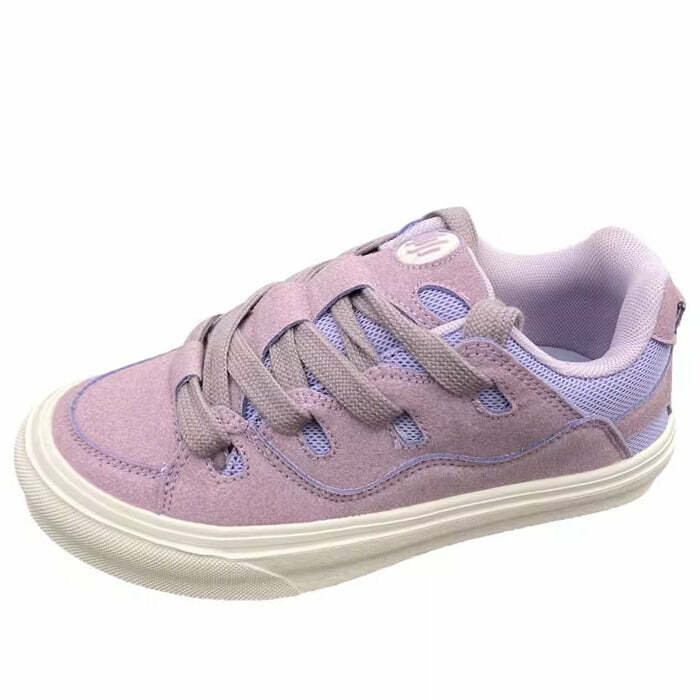 youthful lavender skater sneakers   streetwear icon 5369