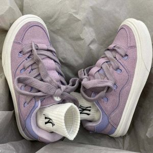 youthful lavender skater sneakers   streetwear icon 6478