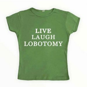 youthful live laugh baby tee   chic & playful design 4050