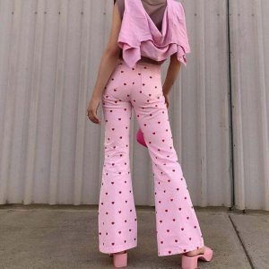 youthful love bites flare trousers   chic & retro streetwear 5722