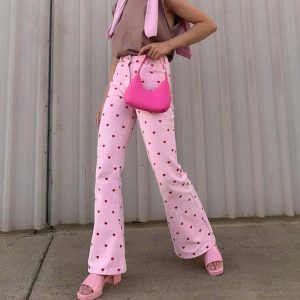 youthful love bites flare trousers   chic & retro streetwear 7312