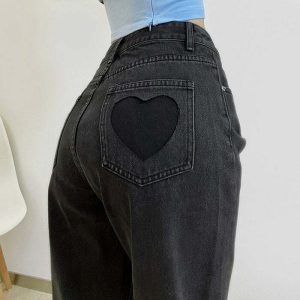 youthful love bites gradient jeans trendy & vibrant style 5241