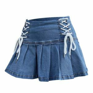 youthful love denim skirt iconic & trendy streetwear 8177