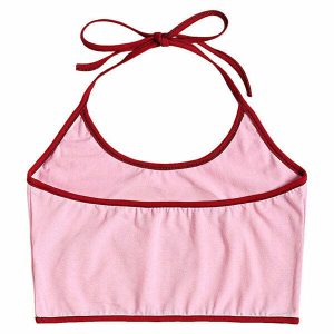 youthful love halter top   chic & vibrant y2k fashion 5547