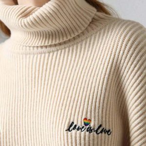youthful love is love high neck jumper   bold & inclusive 7062