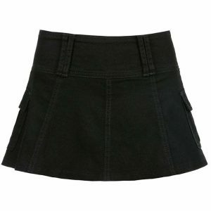 youthful mini skirt flirting with trouble design 5452