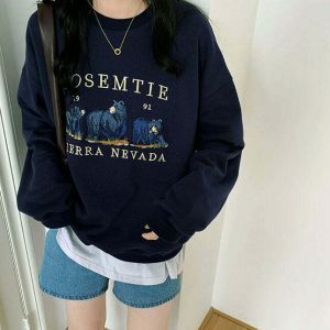 youthful nevada bear sweatshirt   iconic & cozy streetwear 2233