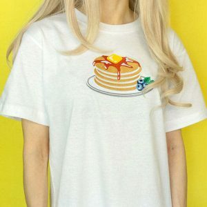 youthful pancakes graphic t shirt   quirky & fun streetwear 4205