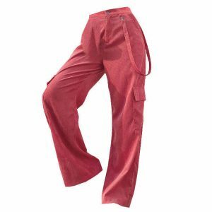 youthful pink corduroy cargo pants   streetwear revival 8570