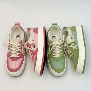 youthful pink strawberry sneakers   streetwear icon 6976