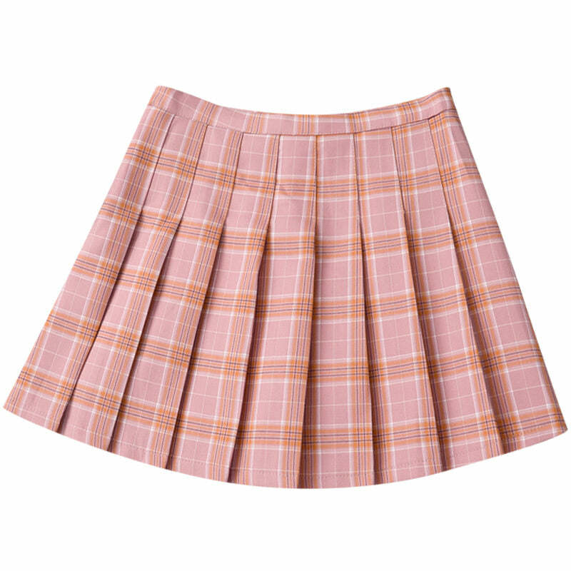 youthful plaid mini skirt   retro vibes & street chic 5391
