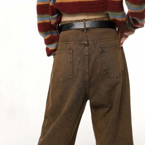 youthful problem child brown jeans   sleek & edgy streetwear 2368