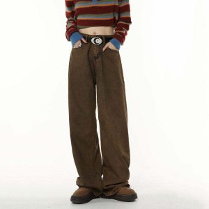 youthful problem child brown jeans   sleek & edgy streetwear 3640