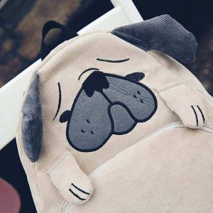 youthful puggo backpack   iconic & quirky street style 3614
