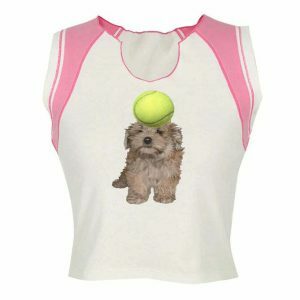 youthful puppy y2k tank top   retro vibes & streetwear chic 6727