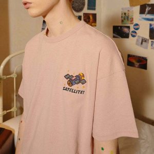 youthful satellite embroidered tee   chic & unique streetwear 3306