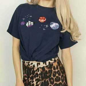 youthful satellite graphic tee   trendy & urban style 5319