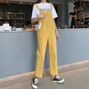 youthful school bus dungarees playful & iconic streetwear 8359