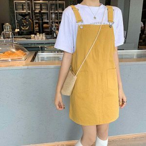 youthful school bus dungarees playful & iconic streetwear 8411