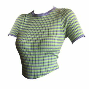 youthful sharon ribbed top   sleek & chic streetwear staple 3166