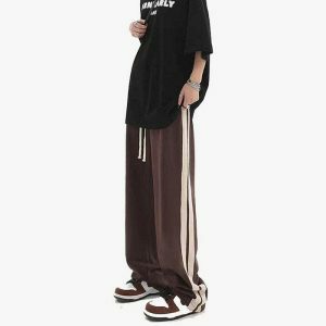 youthful side stripes sweatpants cozy & trendy fit 5502