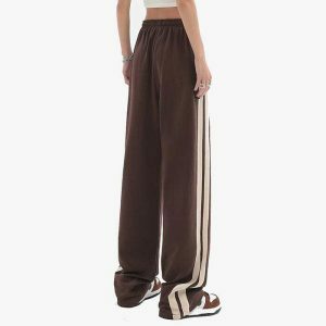 youthful side stripes sweatpants cozy & trendy fit 7720