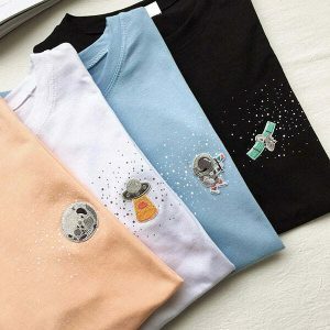 youthful space themed t shirt dressed for adventure 8070