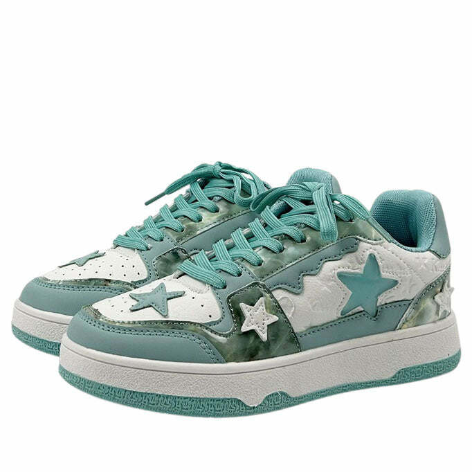 youthful star child sky blue sneakers   trendy & vibrant 1861