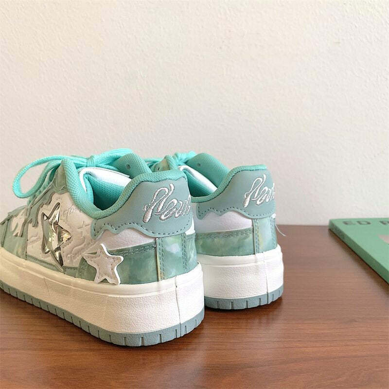 youthful star child sky blue sneakers   trendy & vibrant 8647