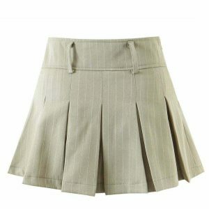 youthful striped pleated skirt baby lies charm 8934