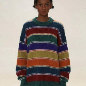 youthful striped sweater teen dream design 2420