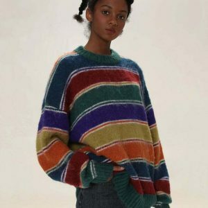 youthful striped sweater teen dream design 6853