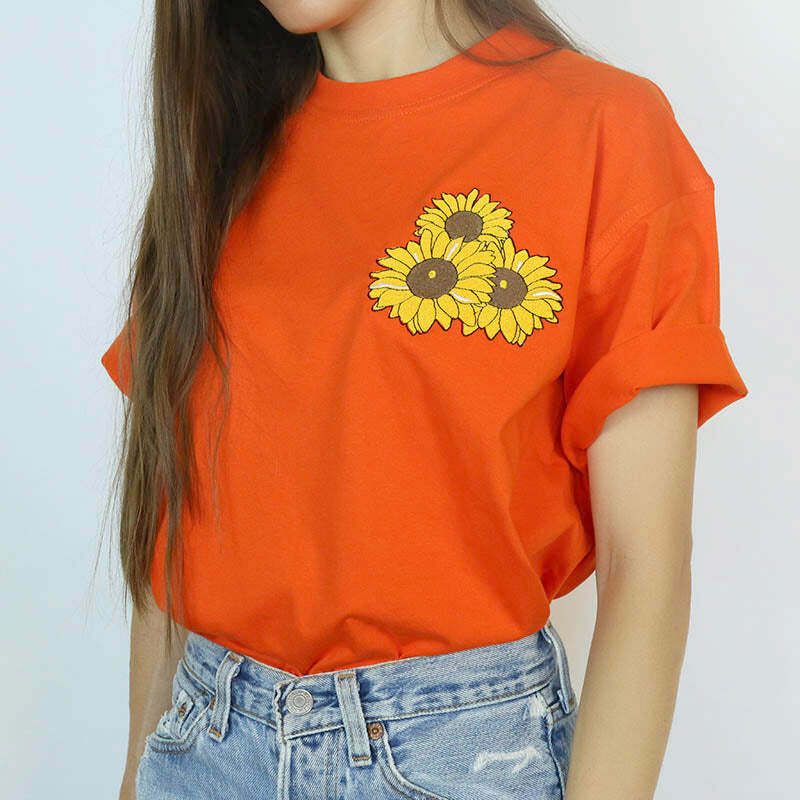 youthful sunflower tee vibrant & chic summer style 2859