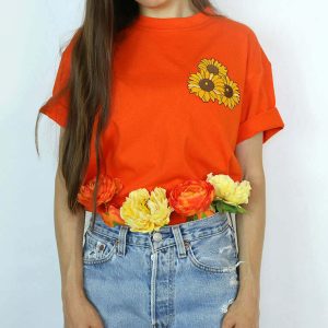 youthful sunflower tee vibrant & chic summer style 5639