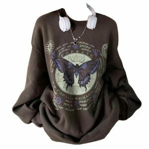 youthful witchy butterfly sweatshirt   urban & mystical 3937