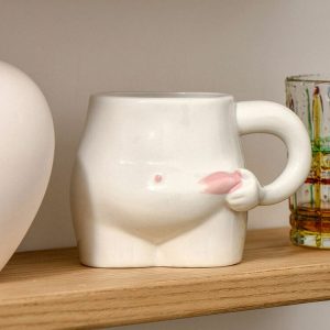 yummy tummy ceramic mug   chic & quirky drinkware essential 3070