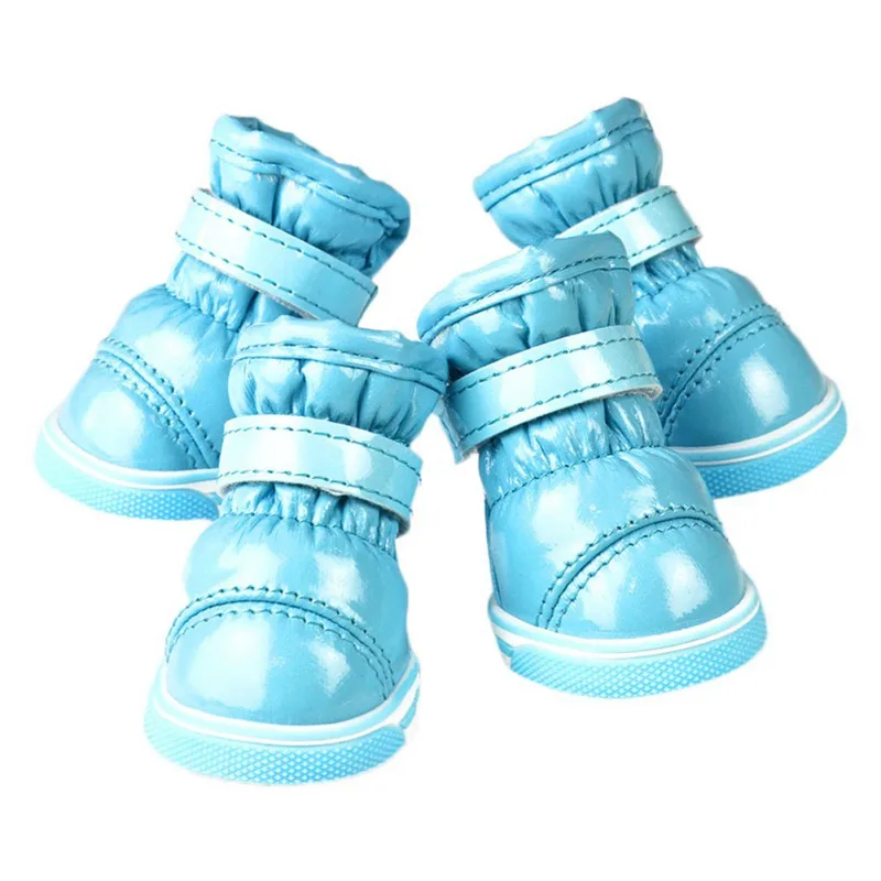 4-Piece Puppy Winter Snow Boots Set | Casual Dog Shoes for Gen Z & Y2K Fashion | K-POP & Korean Streetwear Style