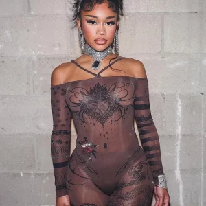 Gen Z Y2K K-POP Streetwear 2-Piece Bodysuit & Slim Pants Set