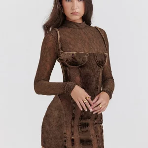 Gen Z & Y2K K-POP Streetwear: Autumn Solid O-collar Long Sleeve Dress