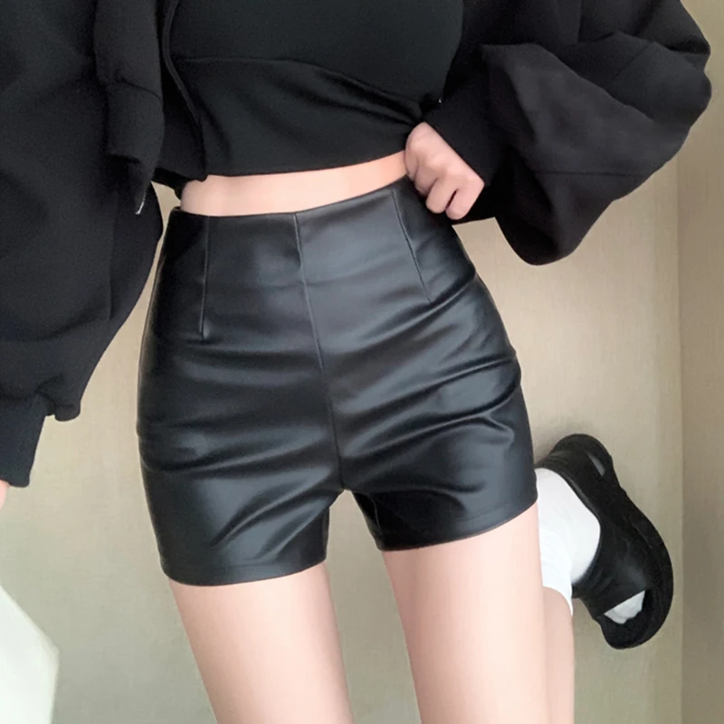 Gen Z & Y2K K-POP Streetwear Black Bodycon Shorts for Women