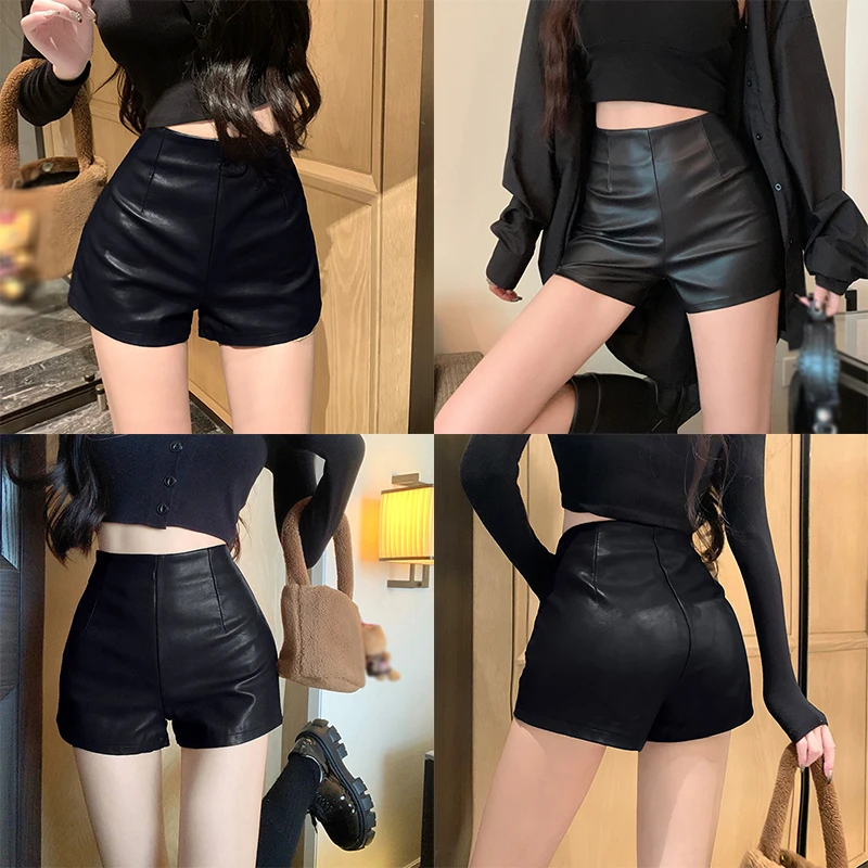 Gen Z & Y2K K-POP Streetwear Black Bodycon Shorts for Women