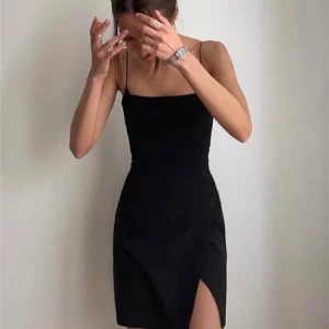 Gen Z & Y2K K-POP Streetwear Dress: Sexy Backless Mini Sundress