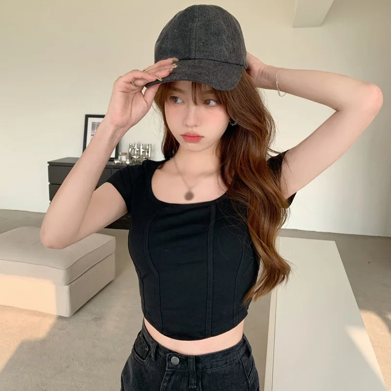 Gen Z & Y2K K-POP Streetwear Short Sleeve T-Shirt for Women