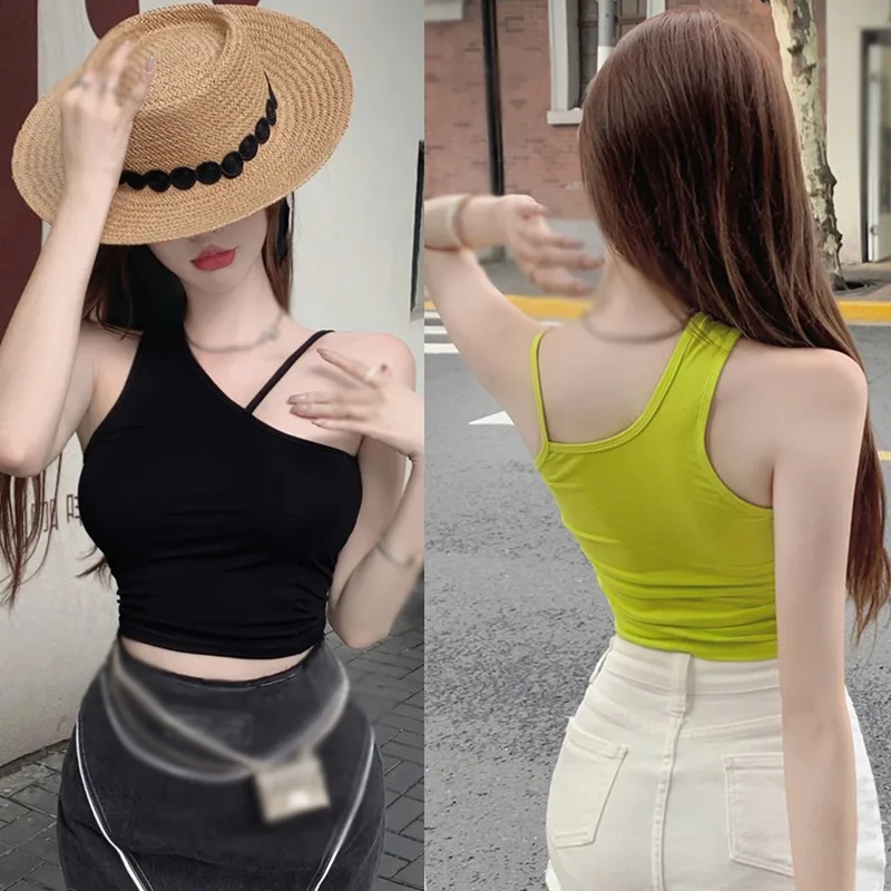 Gen Z & Y2K Style Halter Neck Camisole for Women - Trendy K-POP & Korean Fashion