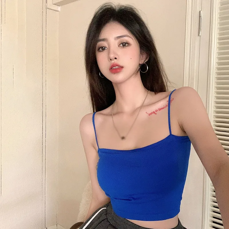 Gen Z & Y2K Style: K-POP Streetwear Camisole with Backless Design