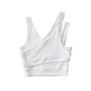 Gen Z & Y2K Style: Sexy Solid Knit Camisole Tank Top for Women