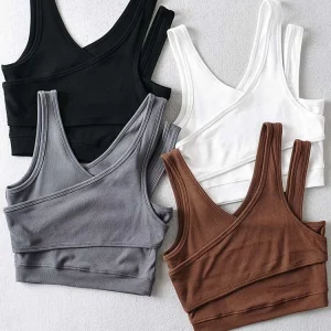 Gen Z & Y2K Style: Sexy Solid Knit Camisole Tank Top for Women