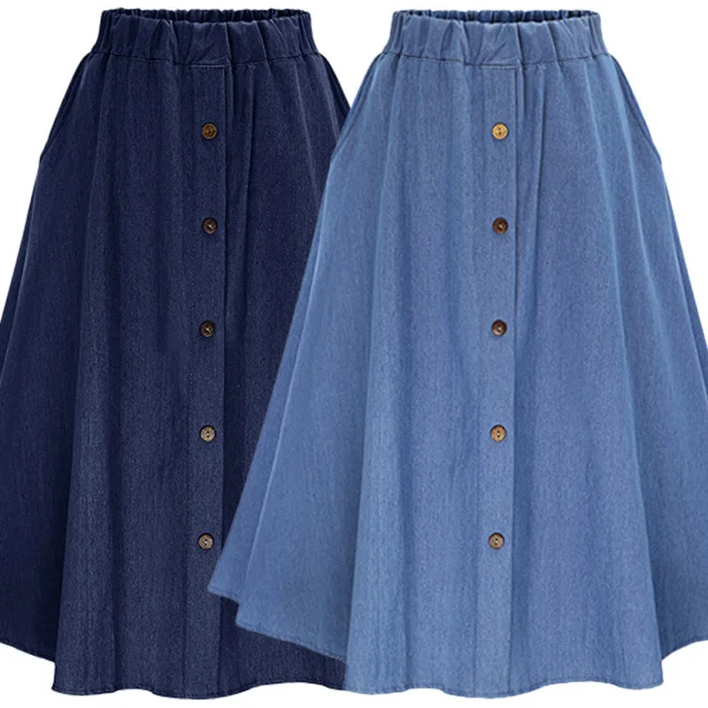 Gen Z & Y2K Style Women's High Waist Pleated Midi Skirt - K-POP & Korean Fashion Streetwear