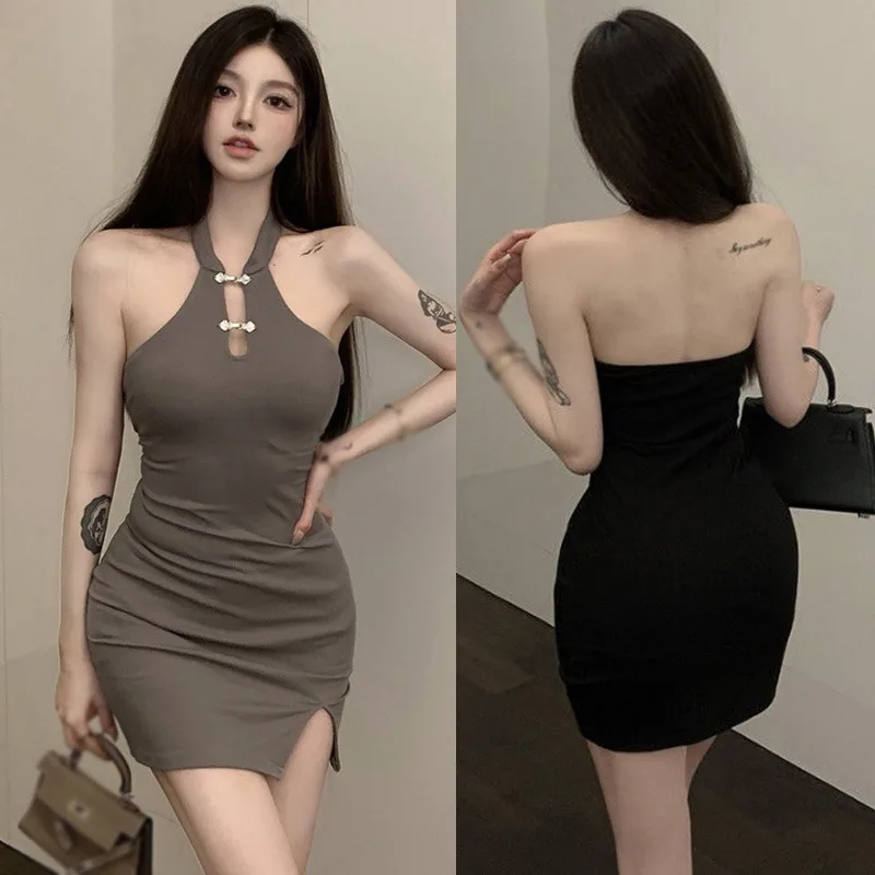 Gen Z & Y2K Style Women's Sleeveless Dress: K-POP Korean Fashion Streetwear